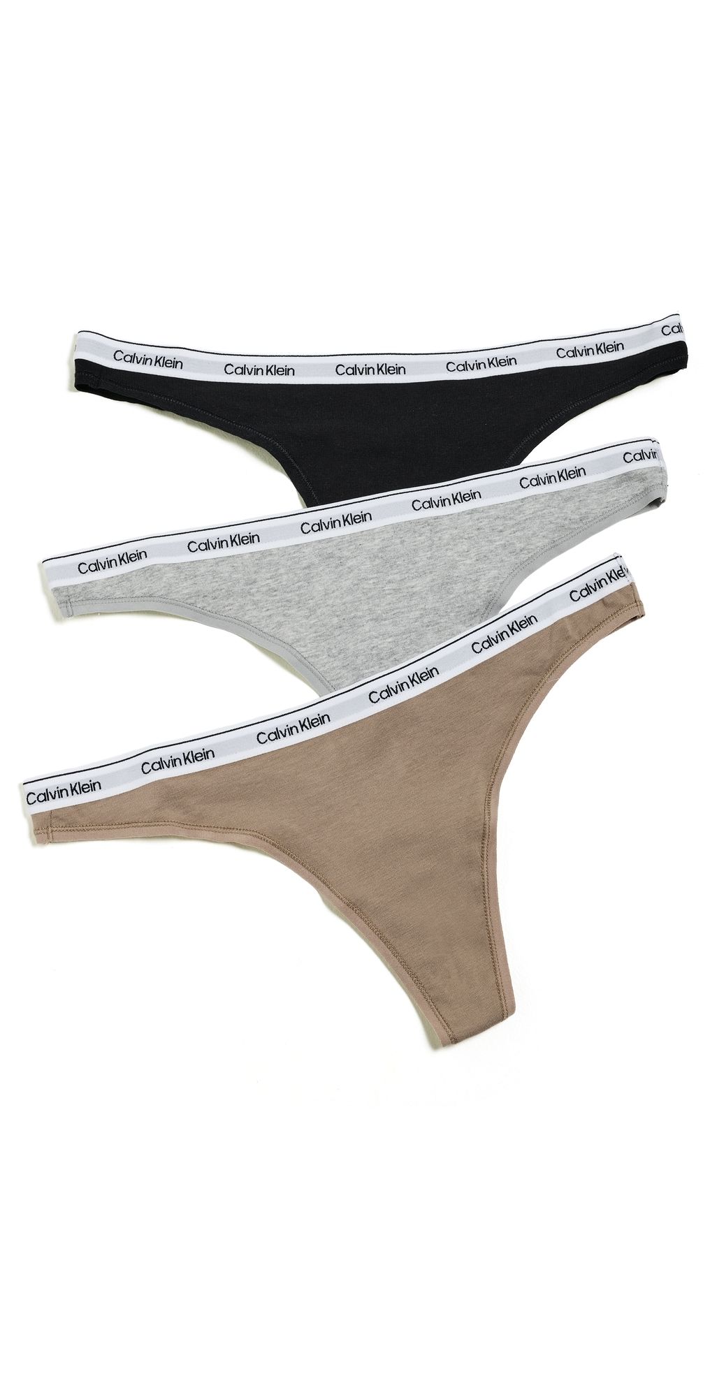 Calvin Klein Underwear Icon Logo Thong 3 Pack Multi L