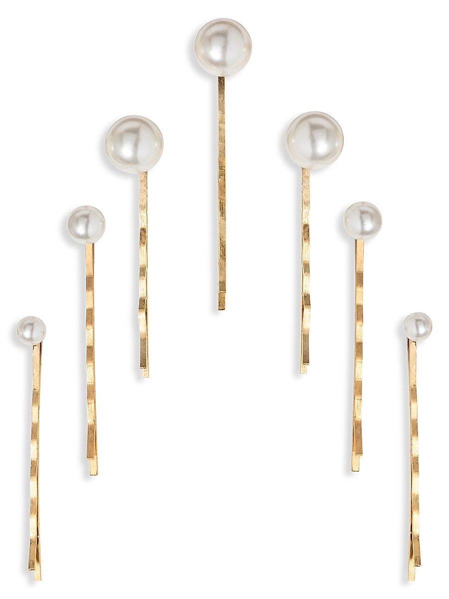 Women's 7-Piece Perla Bobby Pins - Gold