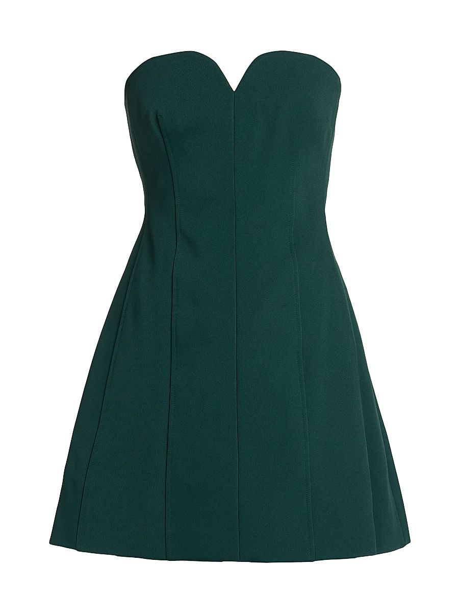 Women's Devin Bustier Minidress - Emerald - Size 10