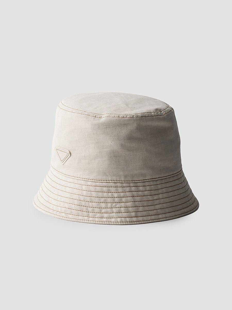 Women's Denim Bucket Hat - Beige - Size Small