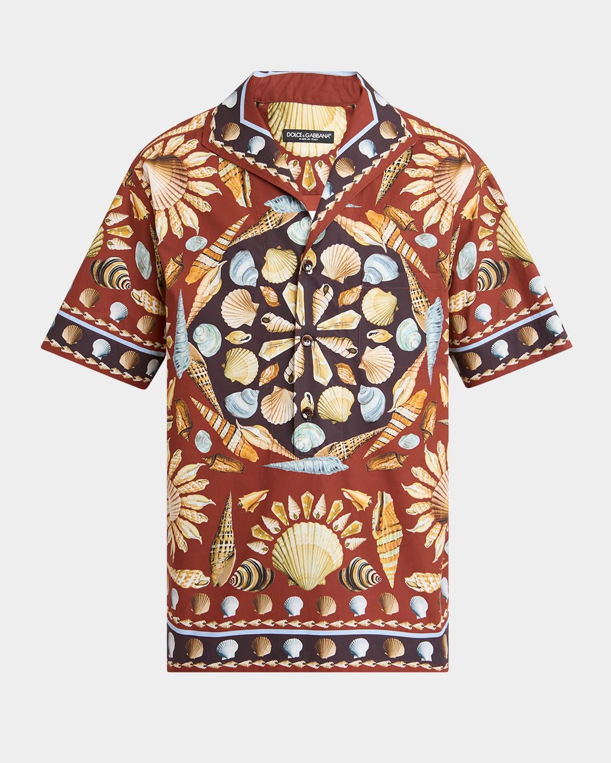 Men & apos;s Costiera Printed Camp Shirt