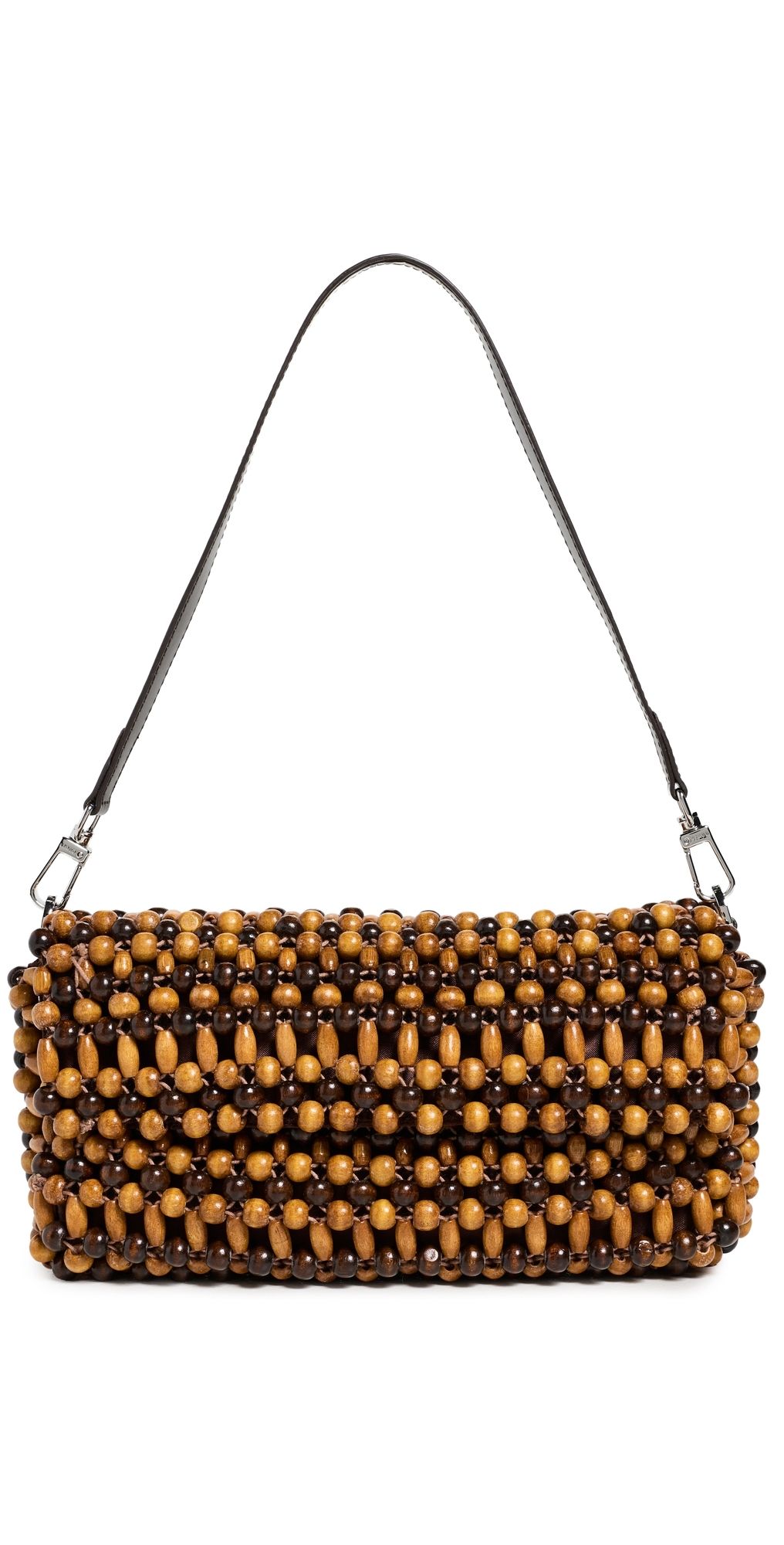 STAUD Timmy Convertible Shoulder Bag Multi Wood Beads One Size