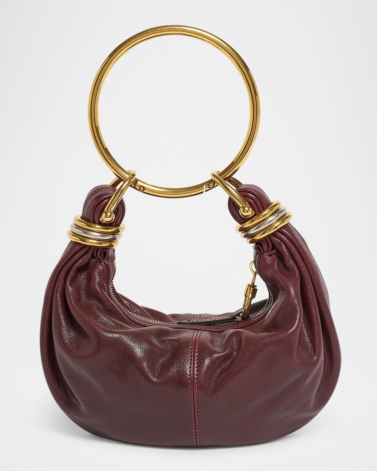 Brarcelet Mini Top-Handle Bag in Grained Leather