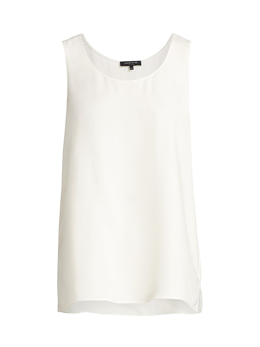 Women's Finnley Silk Top - Cloud - Size Large