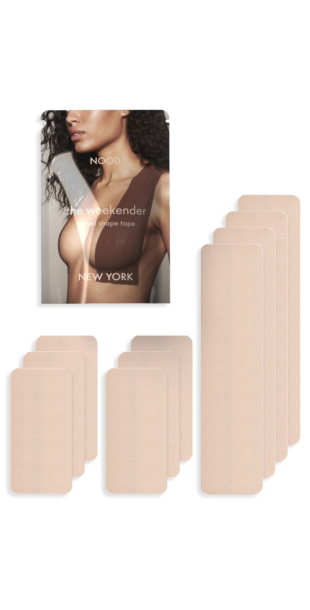 NOOD New York The Weekender Travel Shape Tape No. 5 Soft Tan One Size