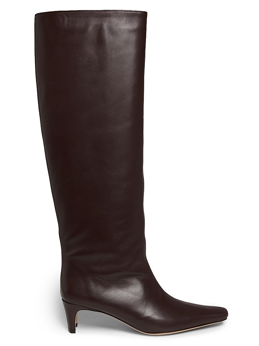 Women's Wally Leather Knee-High Boots - Spice - Size 5.5