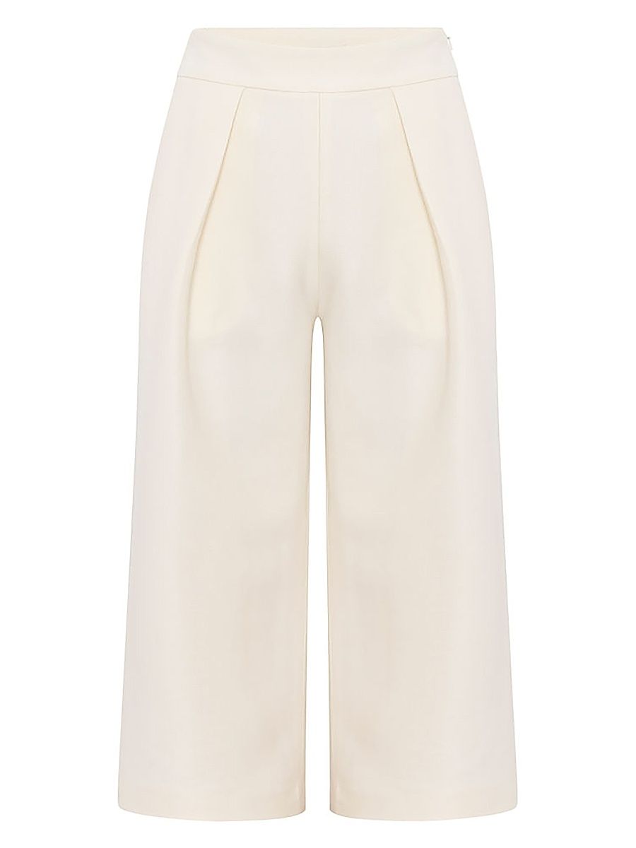 Women's Danny Wool-Blend Pants - Ivory - Size XS