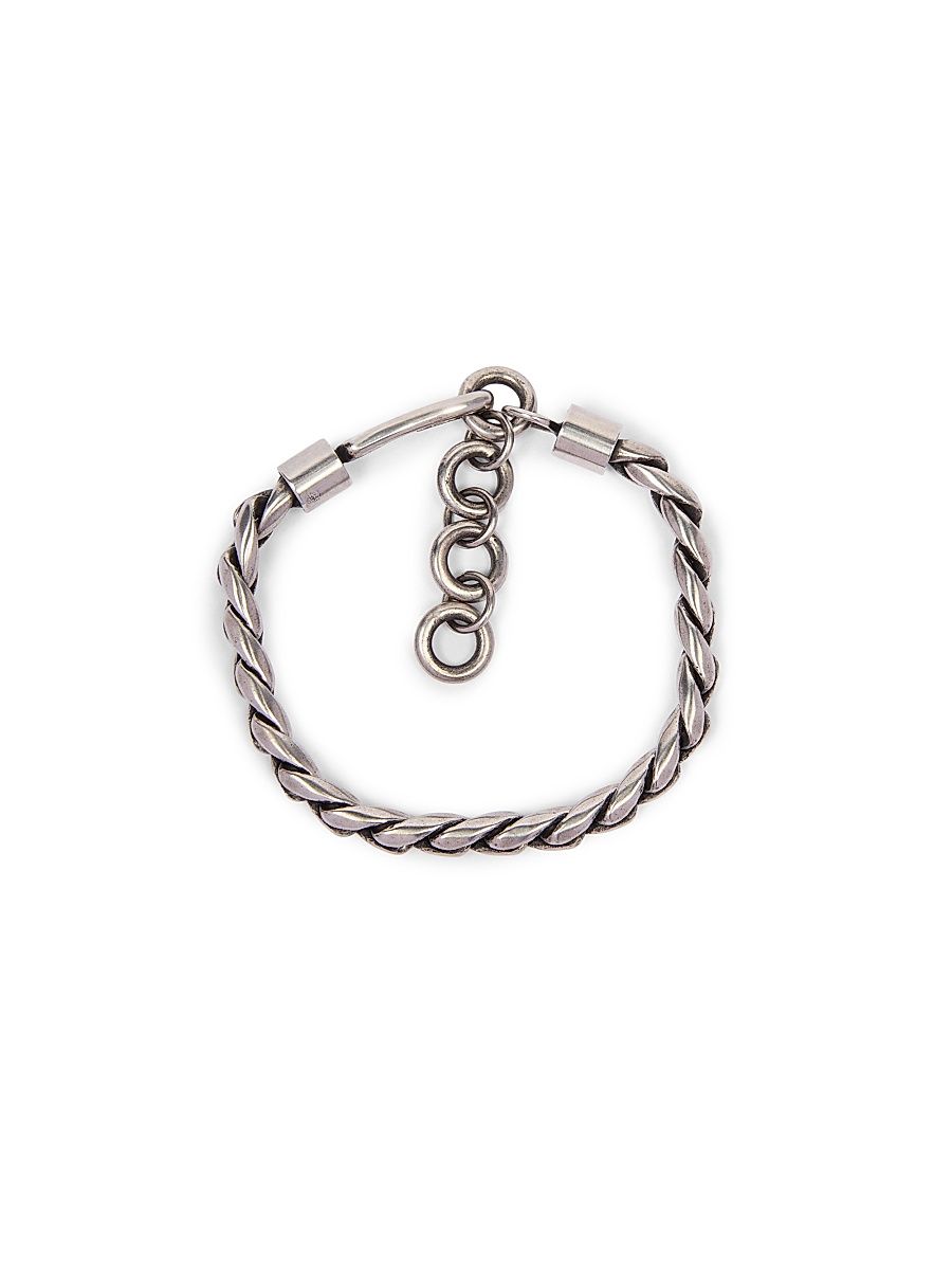 Men's Silvertone Bracelet - Palladium