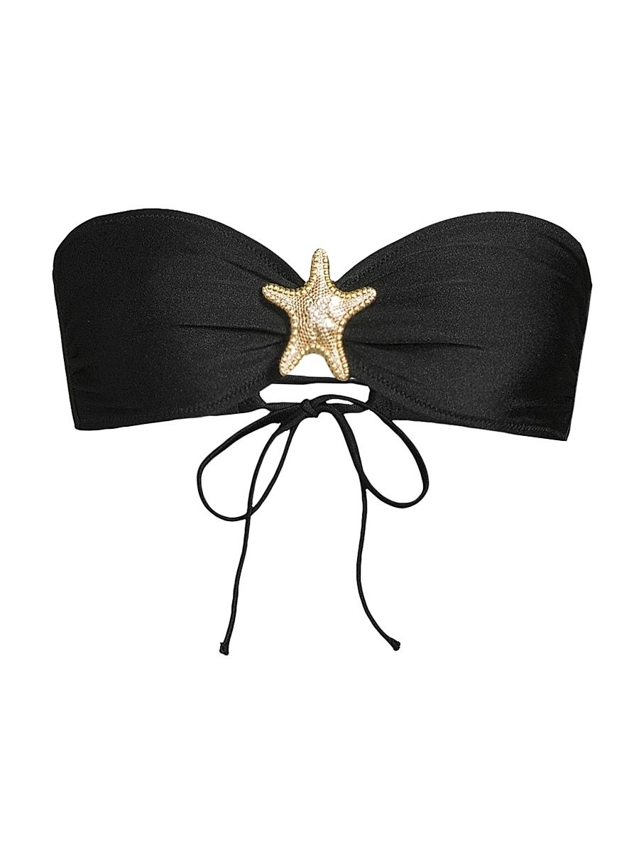 Women's Vivi Sweetheart Bikini Top - Black - Size Large