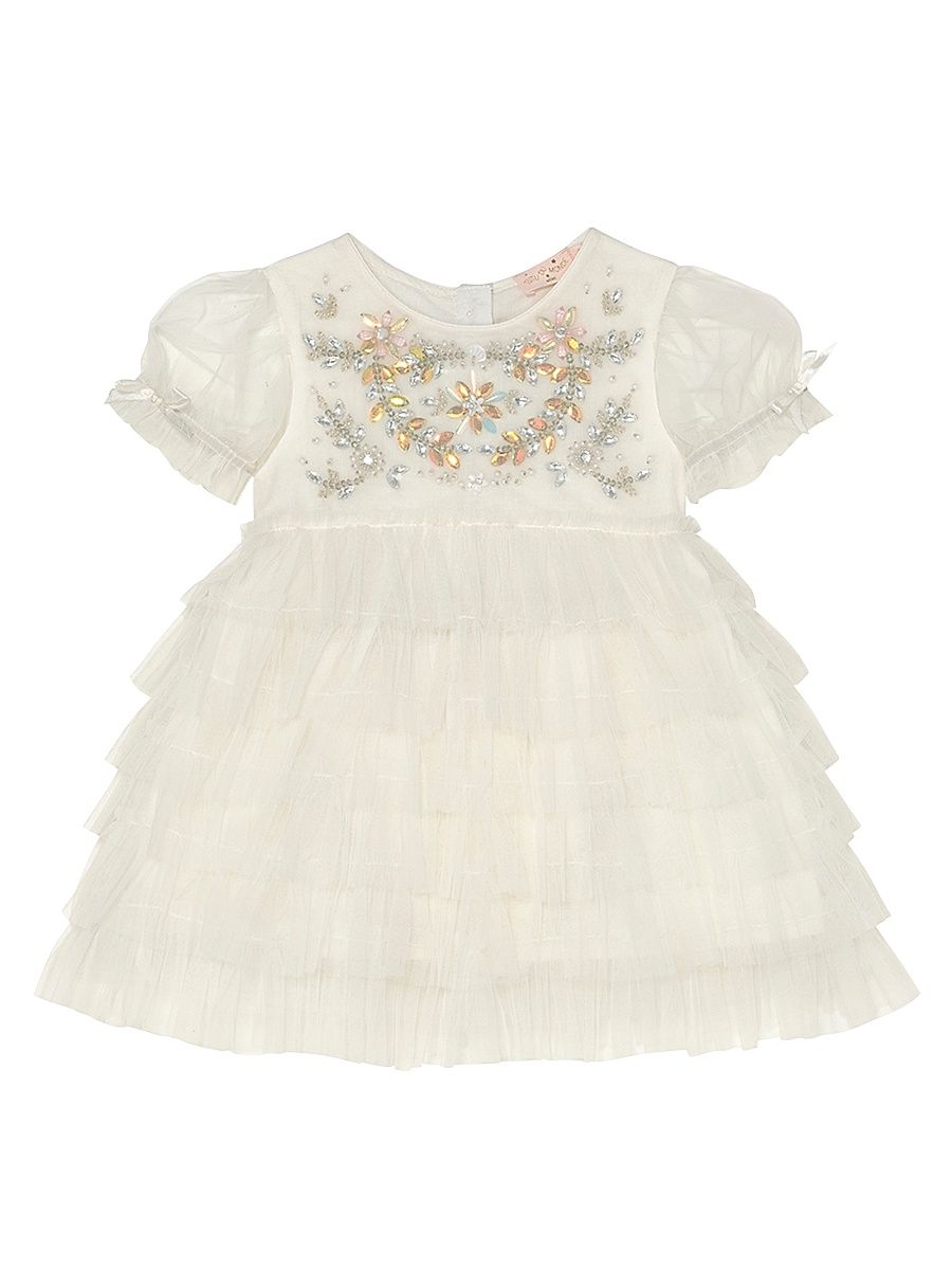 Baby Girl's Bebe Rococo Tutu Dress - White - Size 18 Months