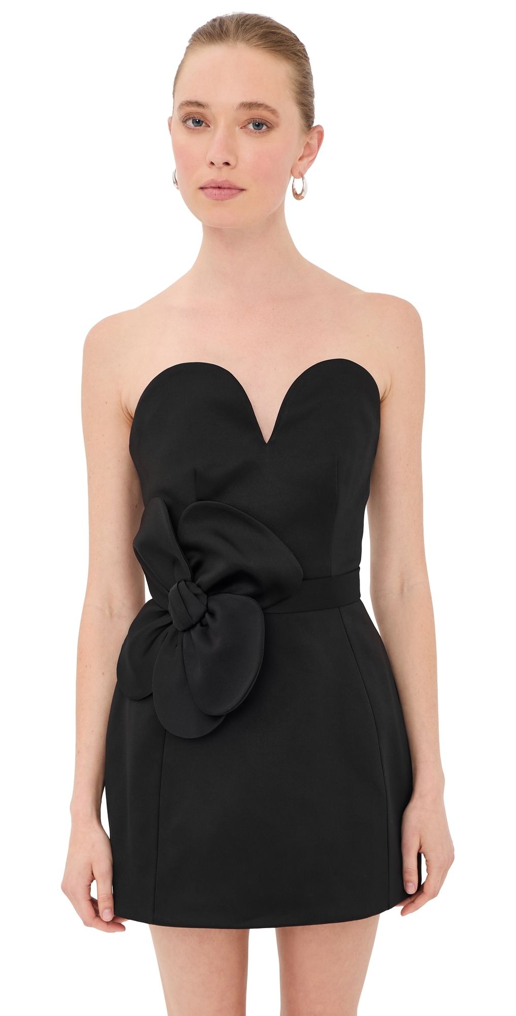 Marc Jacobs Satin Daisy Belted Dress Black 2