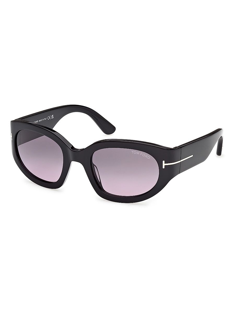 Women's Arizona 53MM Rectangular Sunglasses - Black Purple