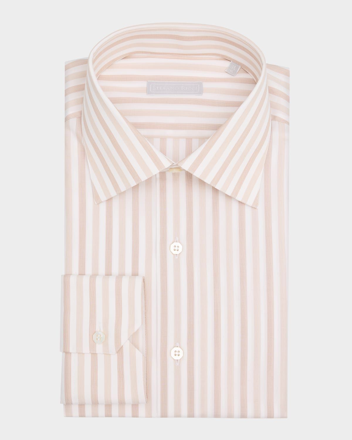 Men & apos;s Cotton Stripe Dress Shirt