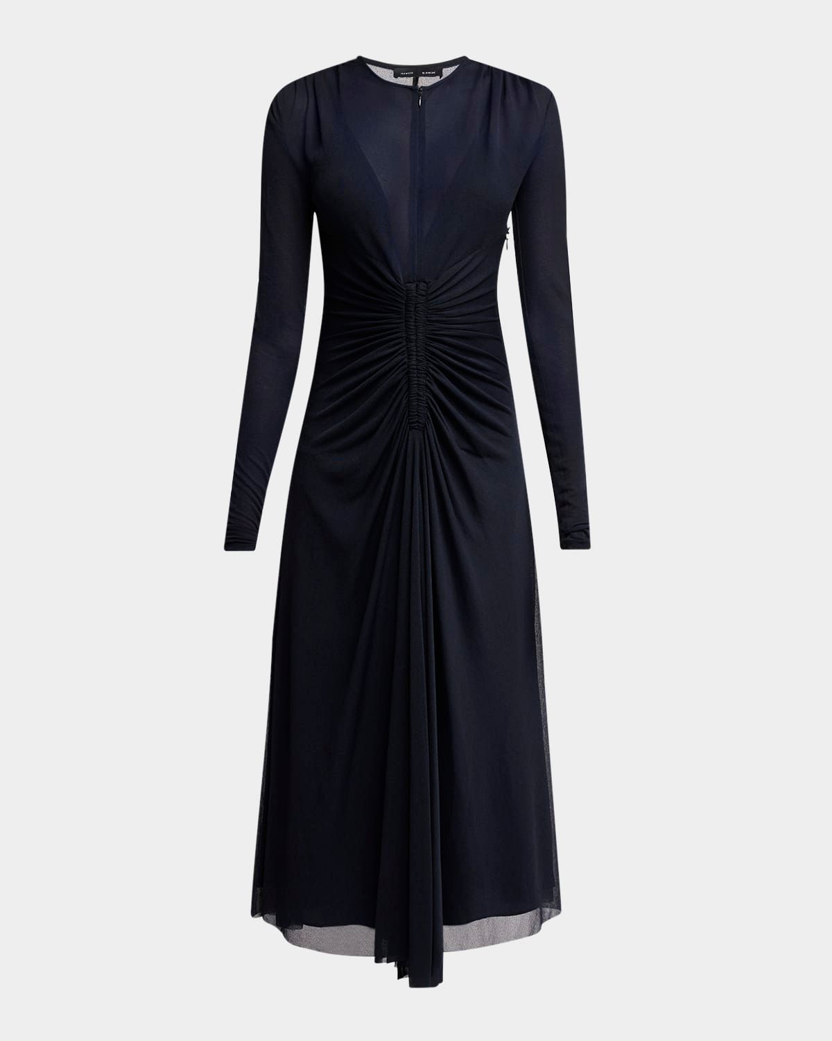 Kerstin Ruched Crepe Jersey Midi Dress