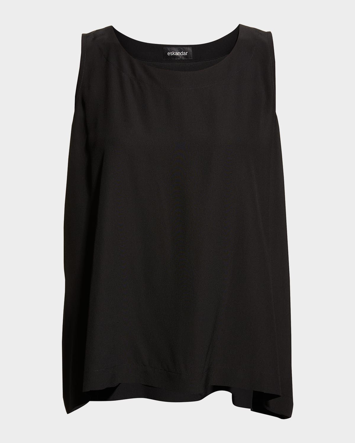 Lightweight Silk A-Line Shell