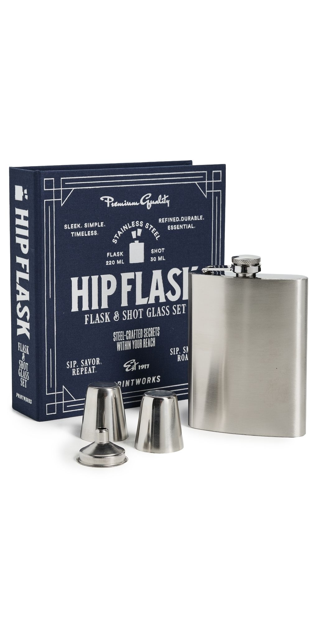 Printworks The Essentials - Hip Flask Dark Blue One Size