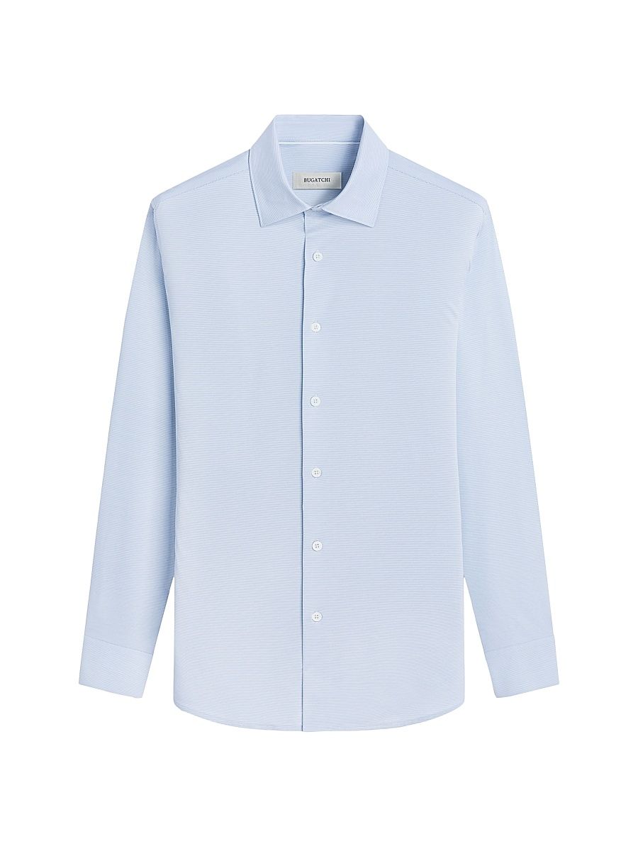 Men's Ooohcotton James Button-Front Shirt - Air Blue - Size XXXL