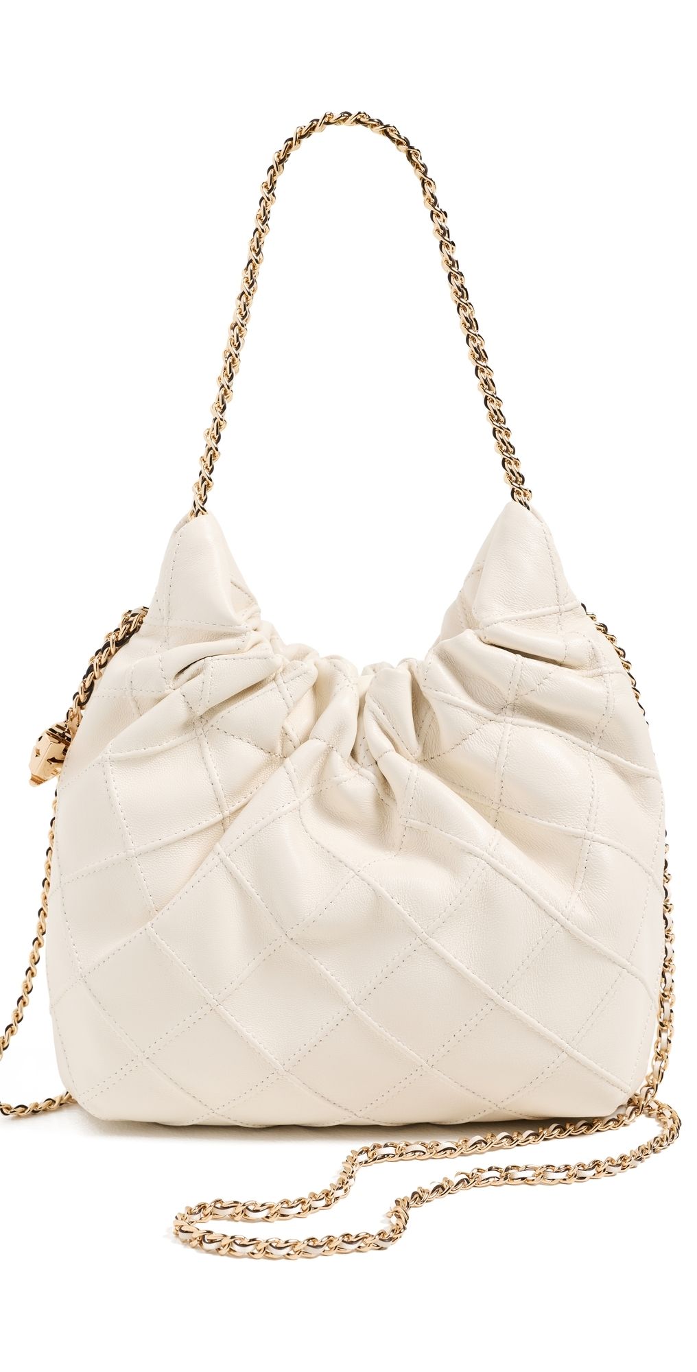 Tory Burch Fleming Mini Shoulder Bag Light Cream One Size