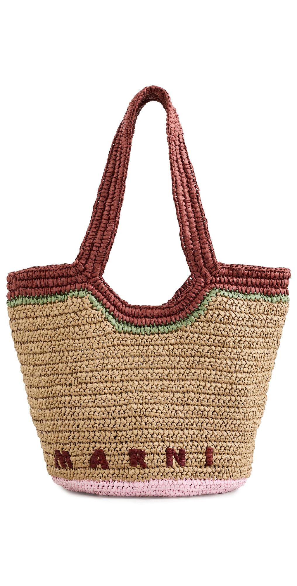 Marni Small Hobo Bag Carrot/Shadow/Pompeii/Vanilla One Size