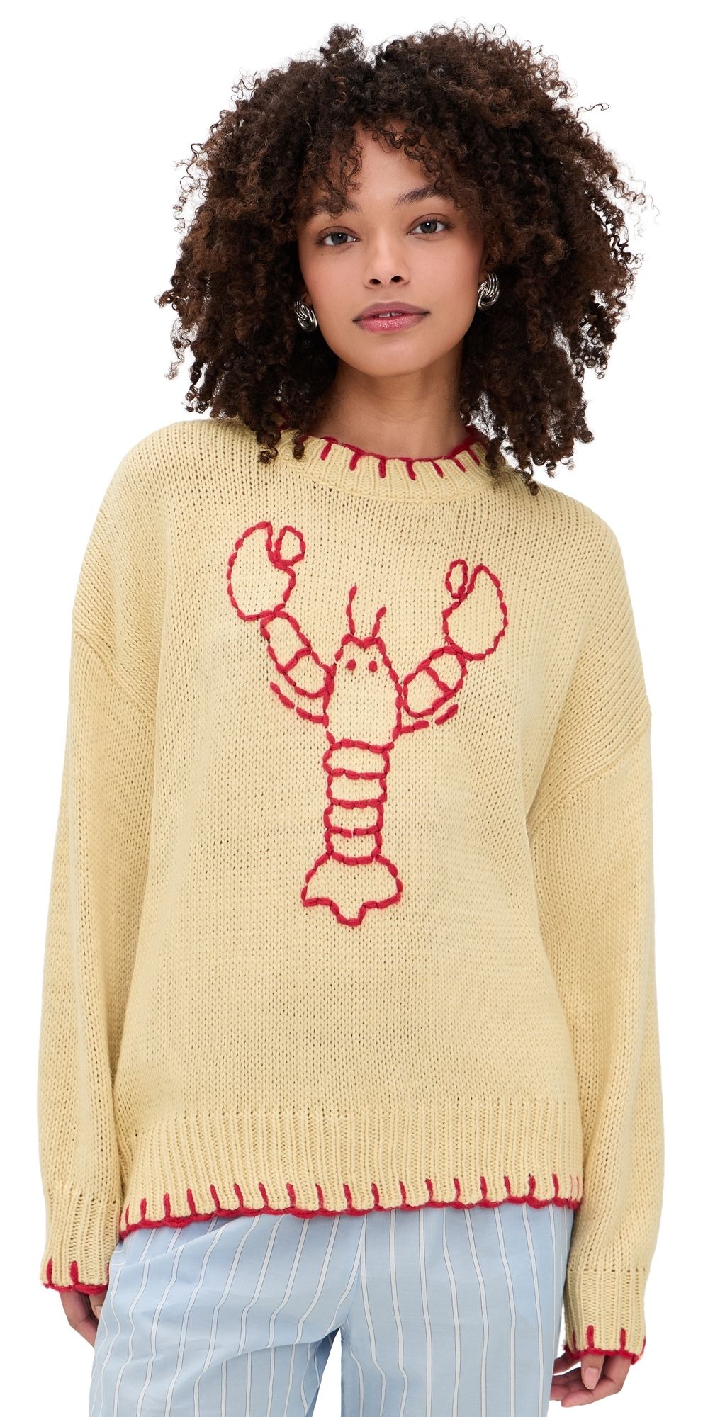Bailey Rose Lobster Sweater Butter L