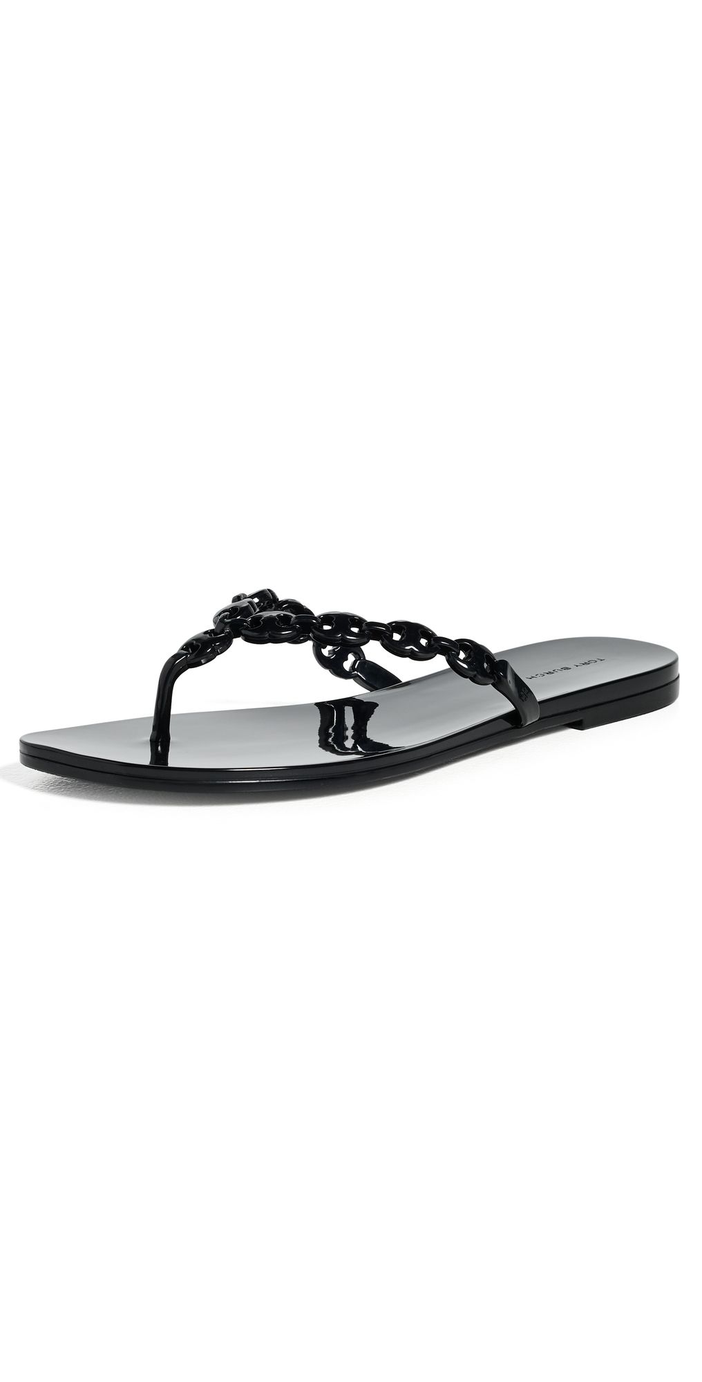 Tory Burch Gemini Link Jelly Sandals Black 12