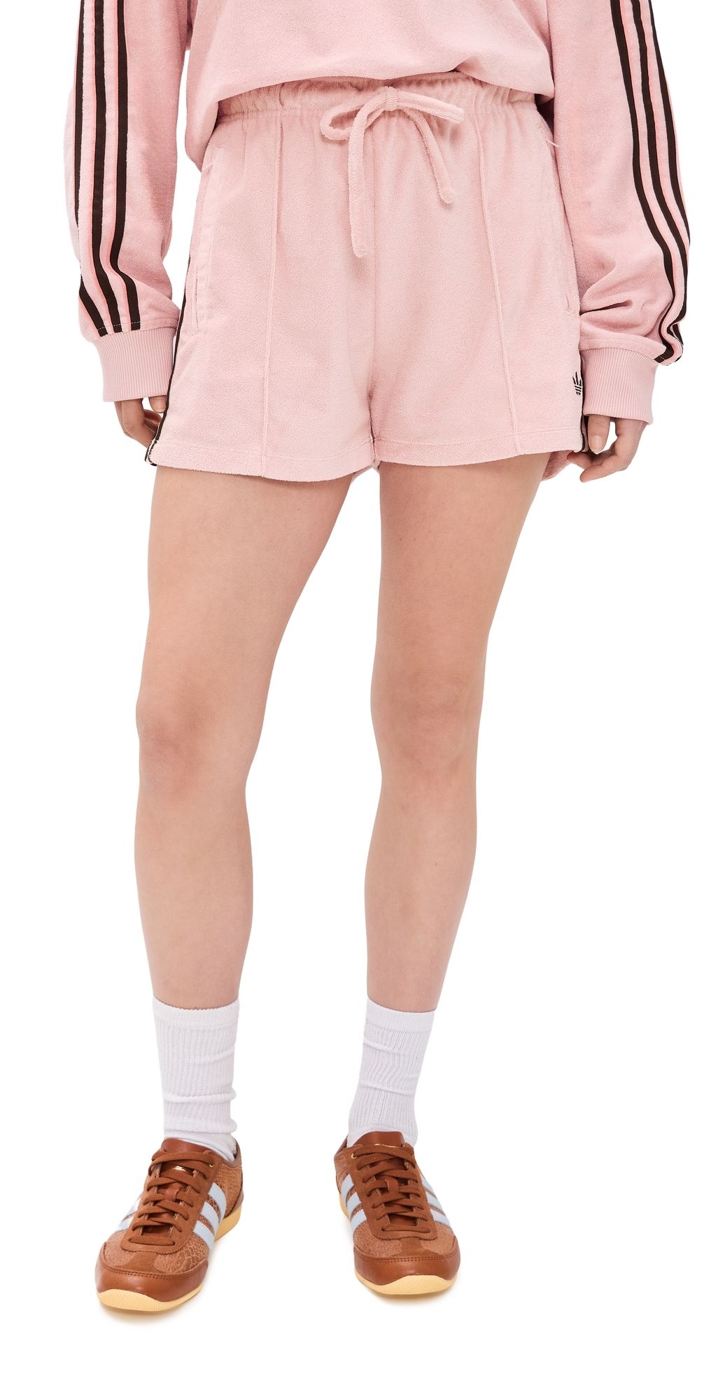 adidas Terry Cloth Shorts Sandy Pink XXS