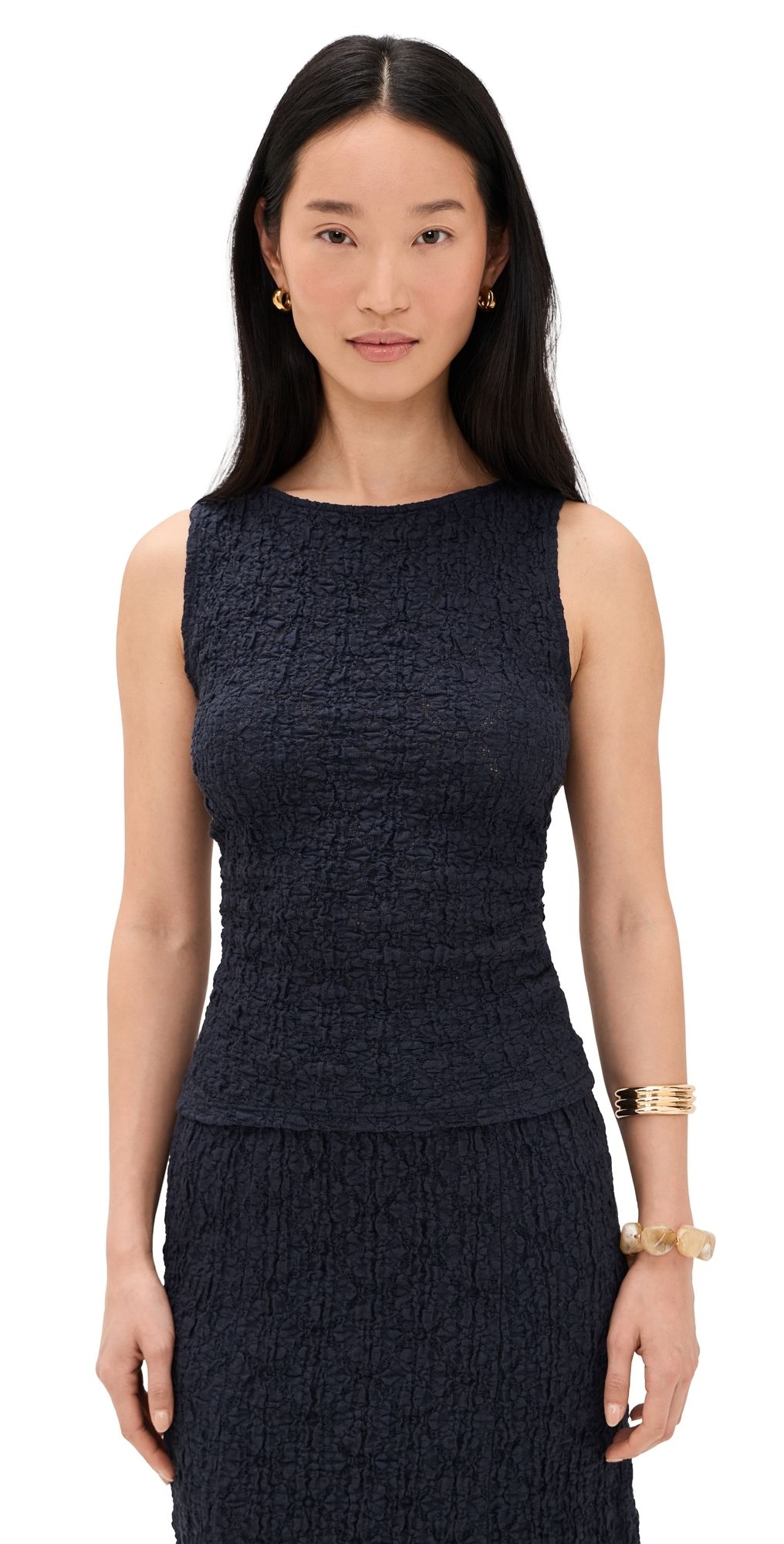 Veronica Beard Jean Selah Tank Navy XS