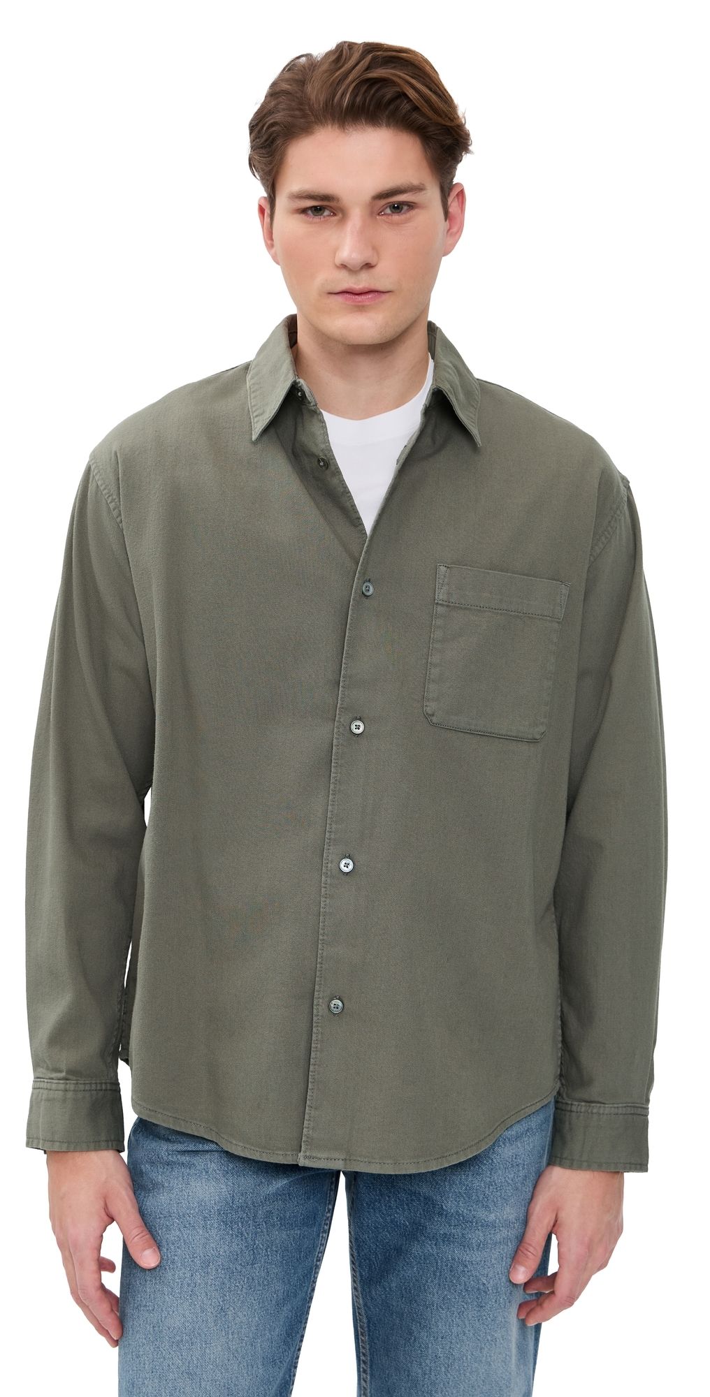 FRAME Modern Shirt Smoky Green L