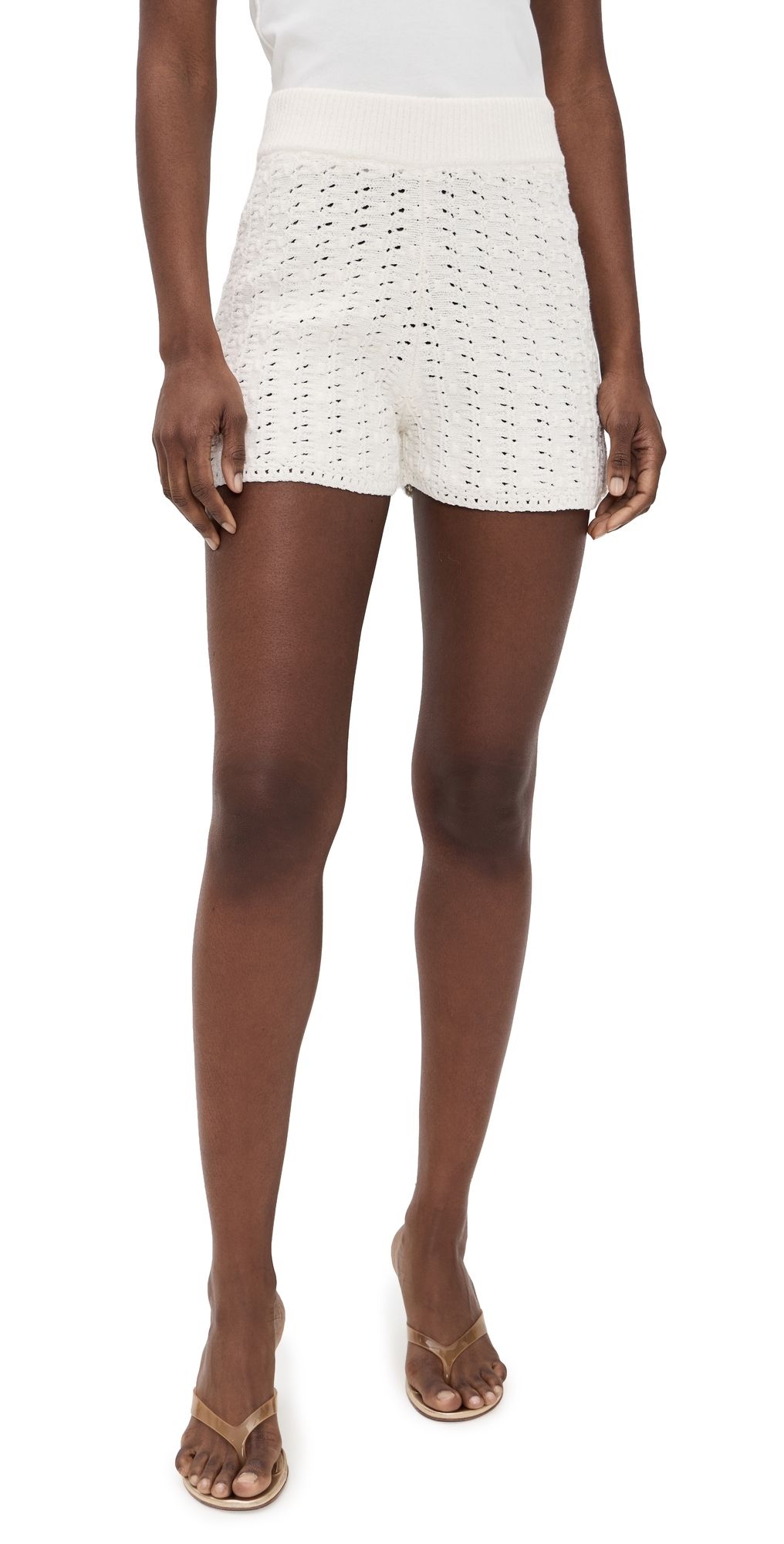 Ramy Brook Penny Shorts Ivory XL