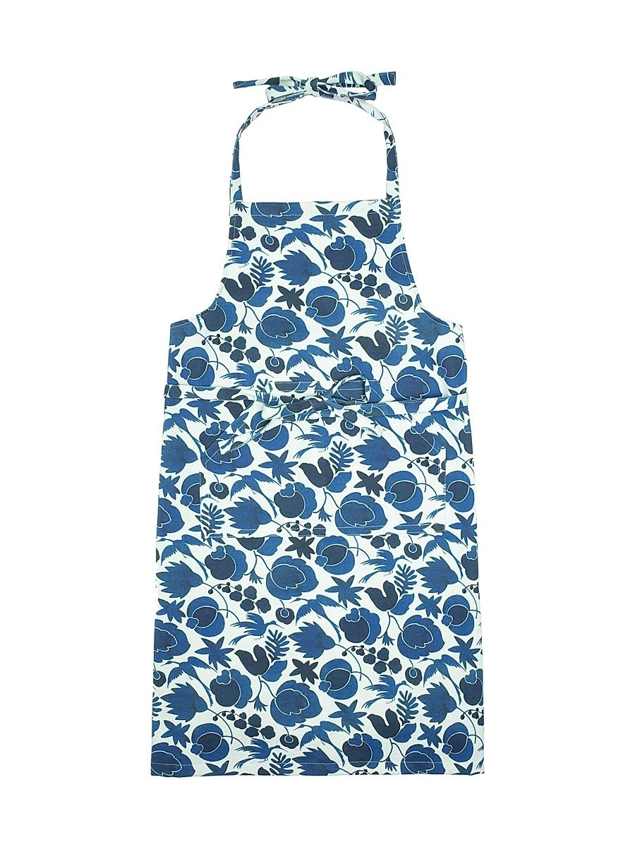Apron with Pocket - Wildbird Blue