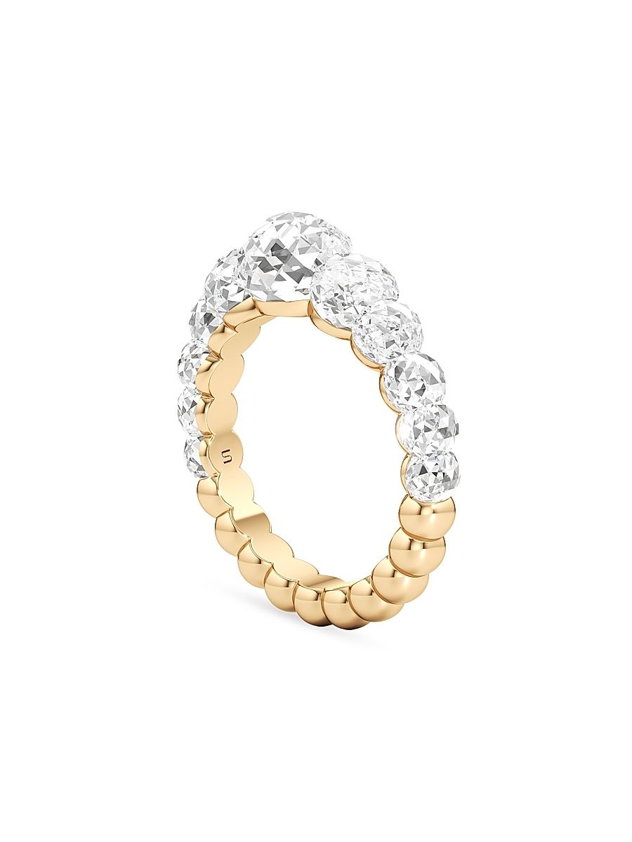 Women's Bubble 18K Yellow Gold & 7.33 TCW Lab-Grown Diamond Ring - Yellow Gold - Size 6
