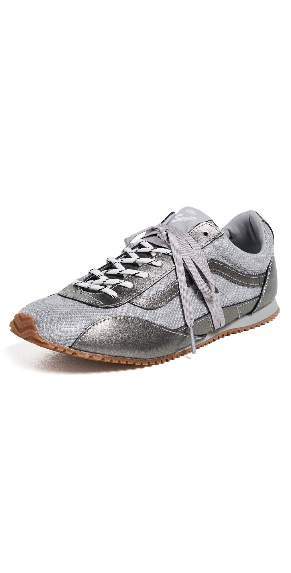 Vans Premium Super Lowpro Trainer Sneakers Marathon Silver M 7.5/ W 9