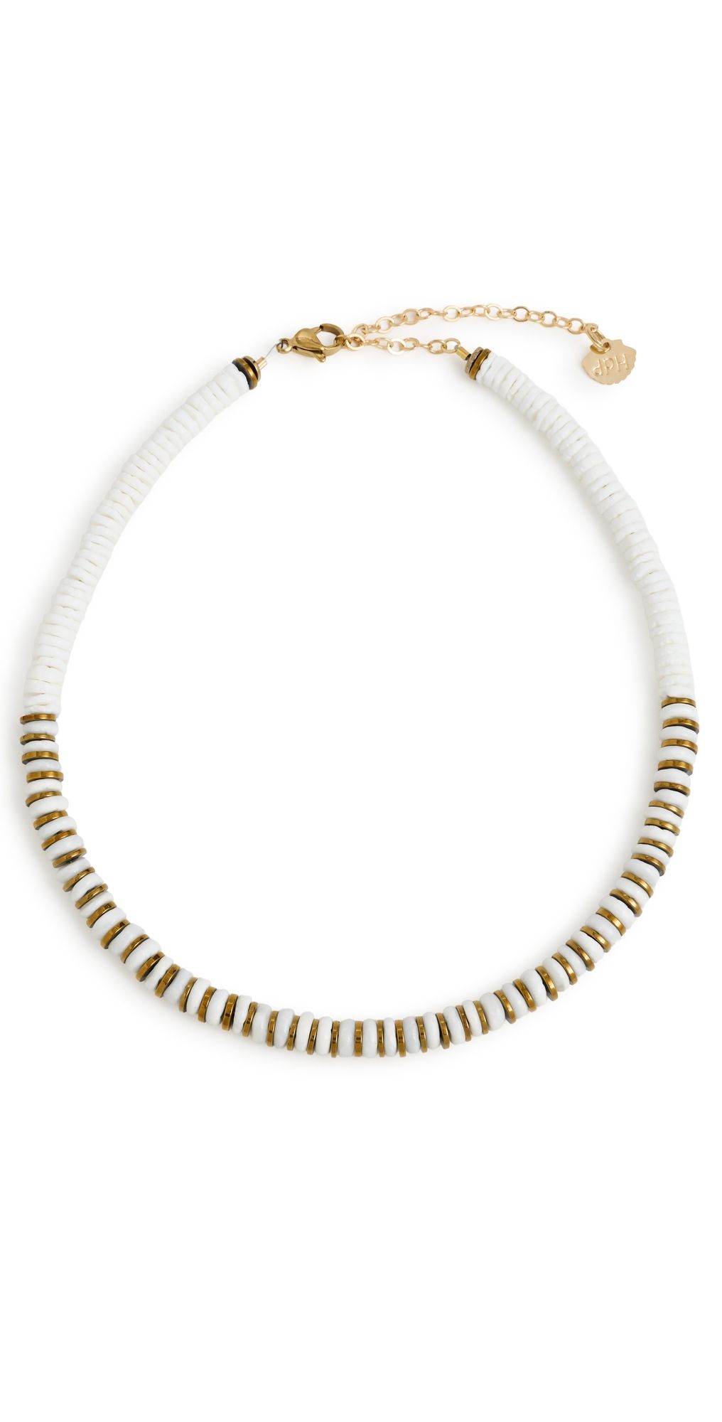Hijas de Puka Bianca Hematite Necklace White One Size
