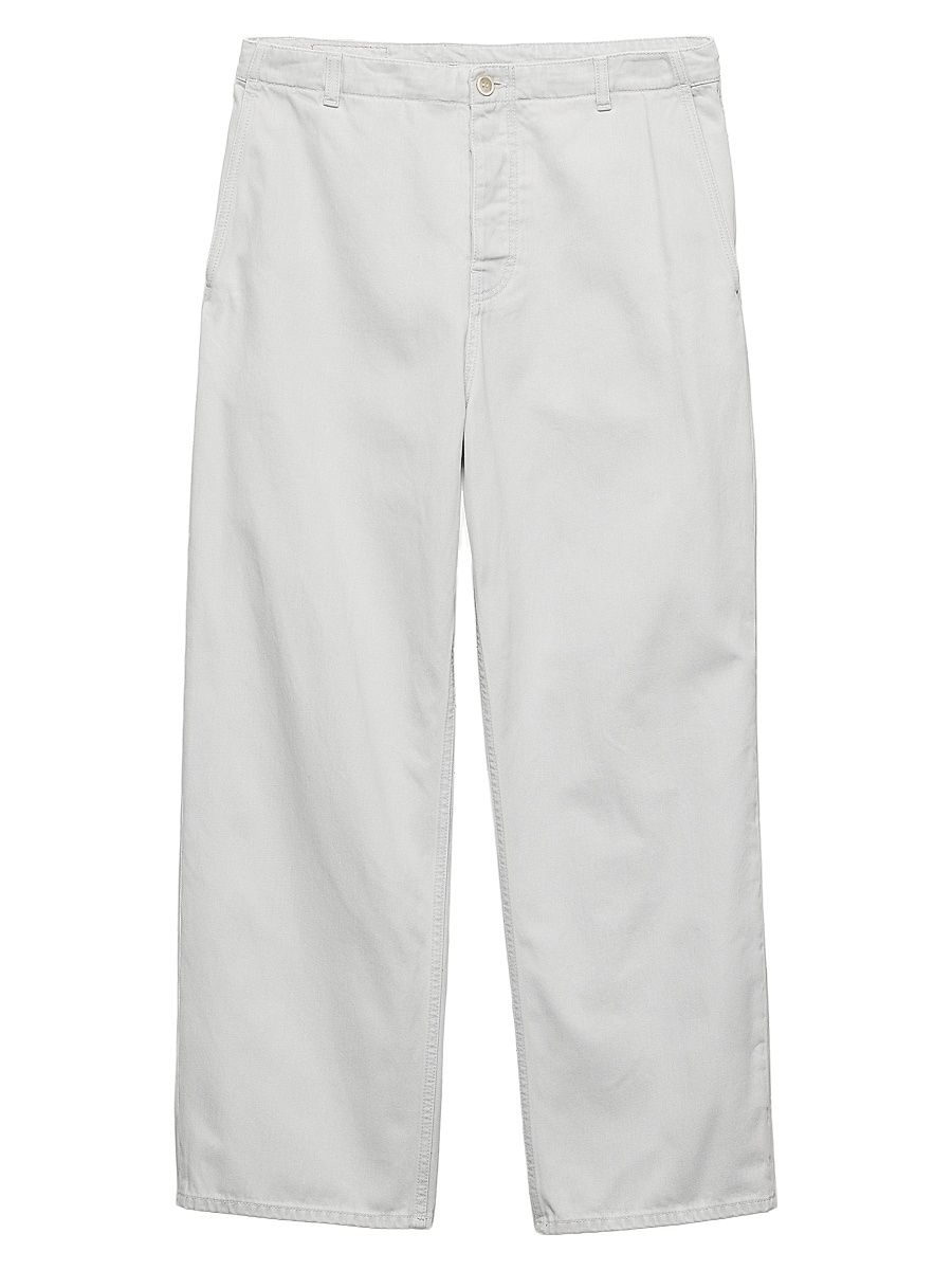 Men's Regular Bleached Denim Jeans - Grey - Size 38