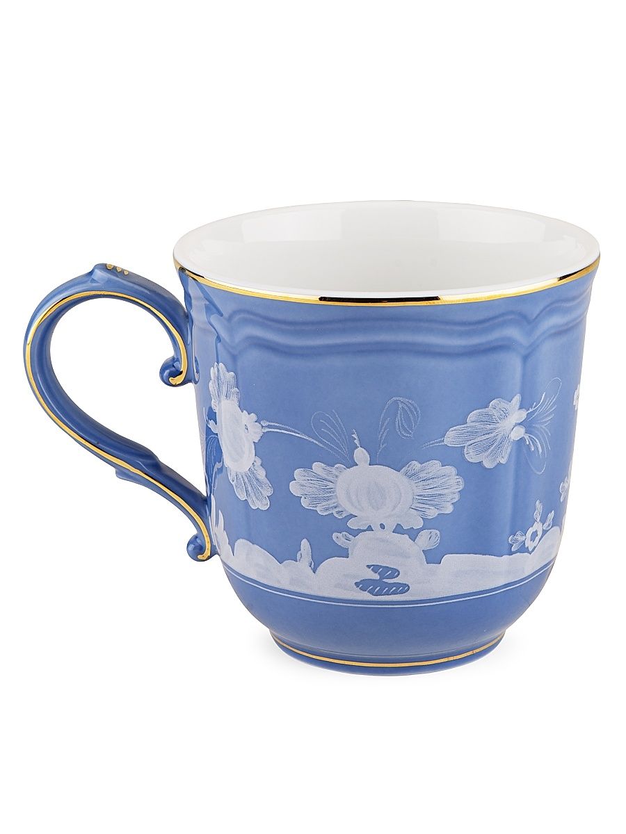 Oriente Italiano Gold-Rimmed Mug - Iris