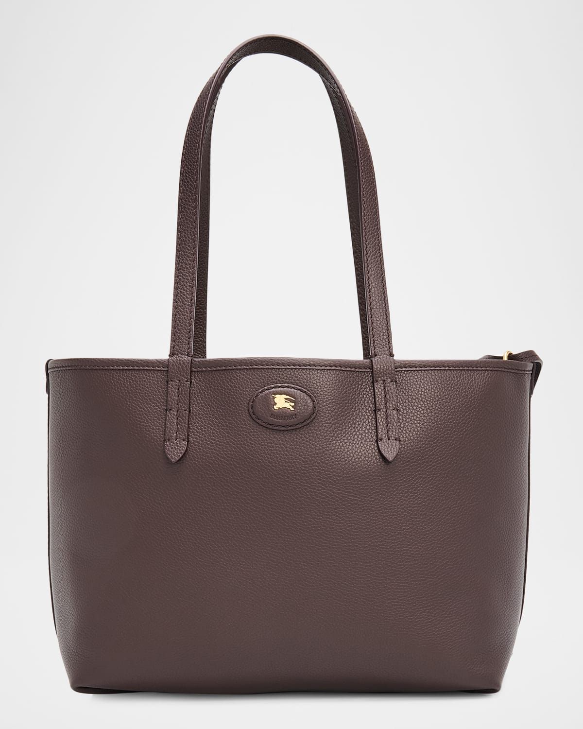 Highlands Small Check & Leather Reversible Tote Bag
