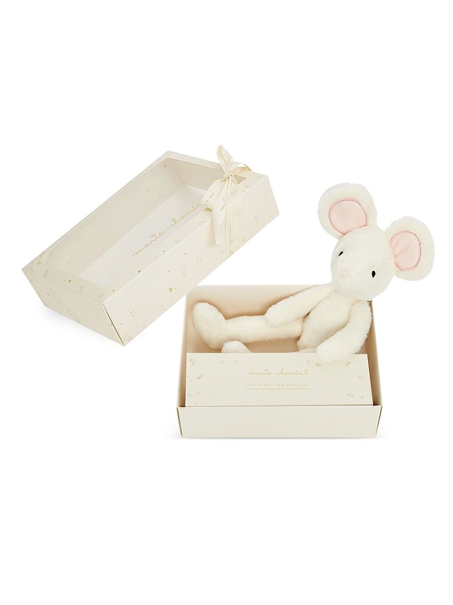 Baby's Signature First Keepsakes: Brush & Buddy Gift Set - White