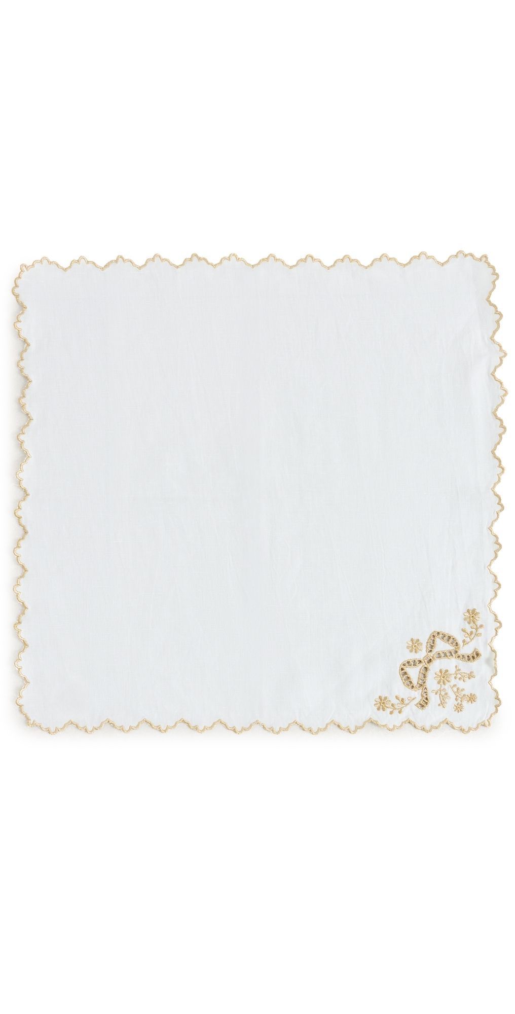 LoveShackFancy Winter Ribbon Napkins Golden Hour One Size