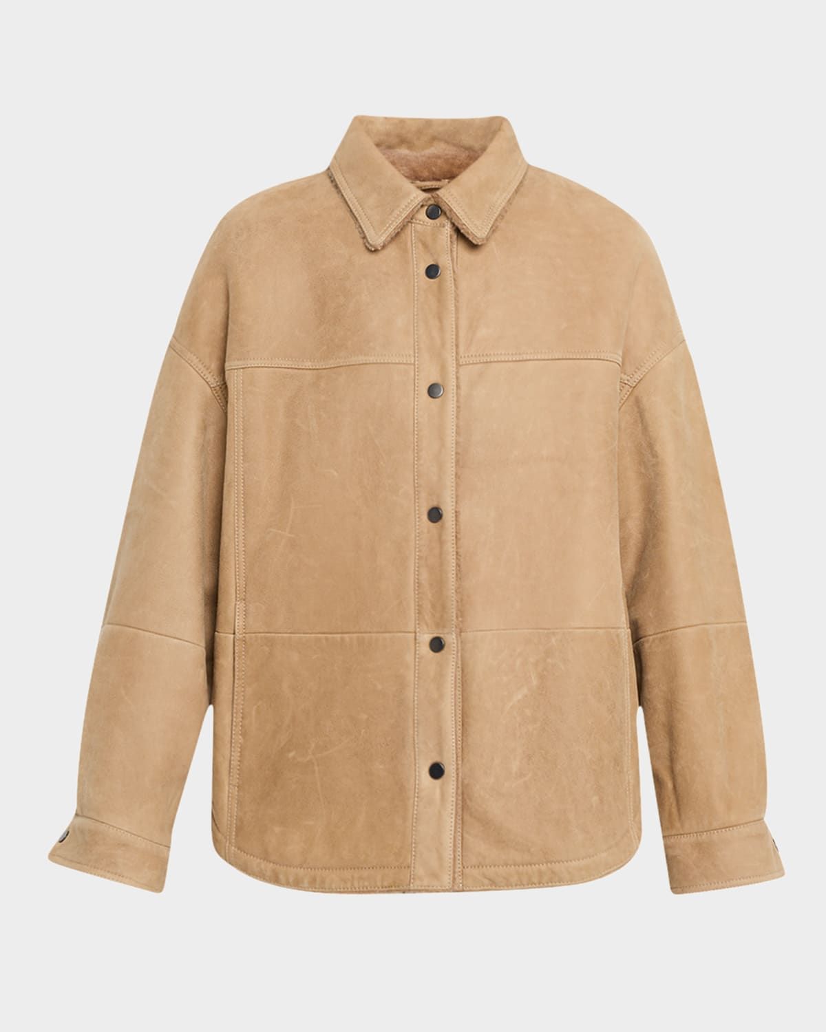 Lamb Shearling Shirt Jacket