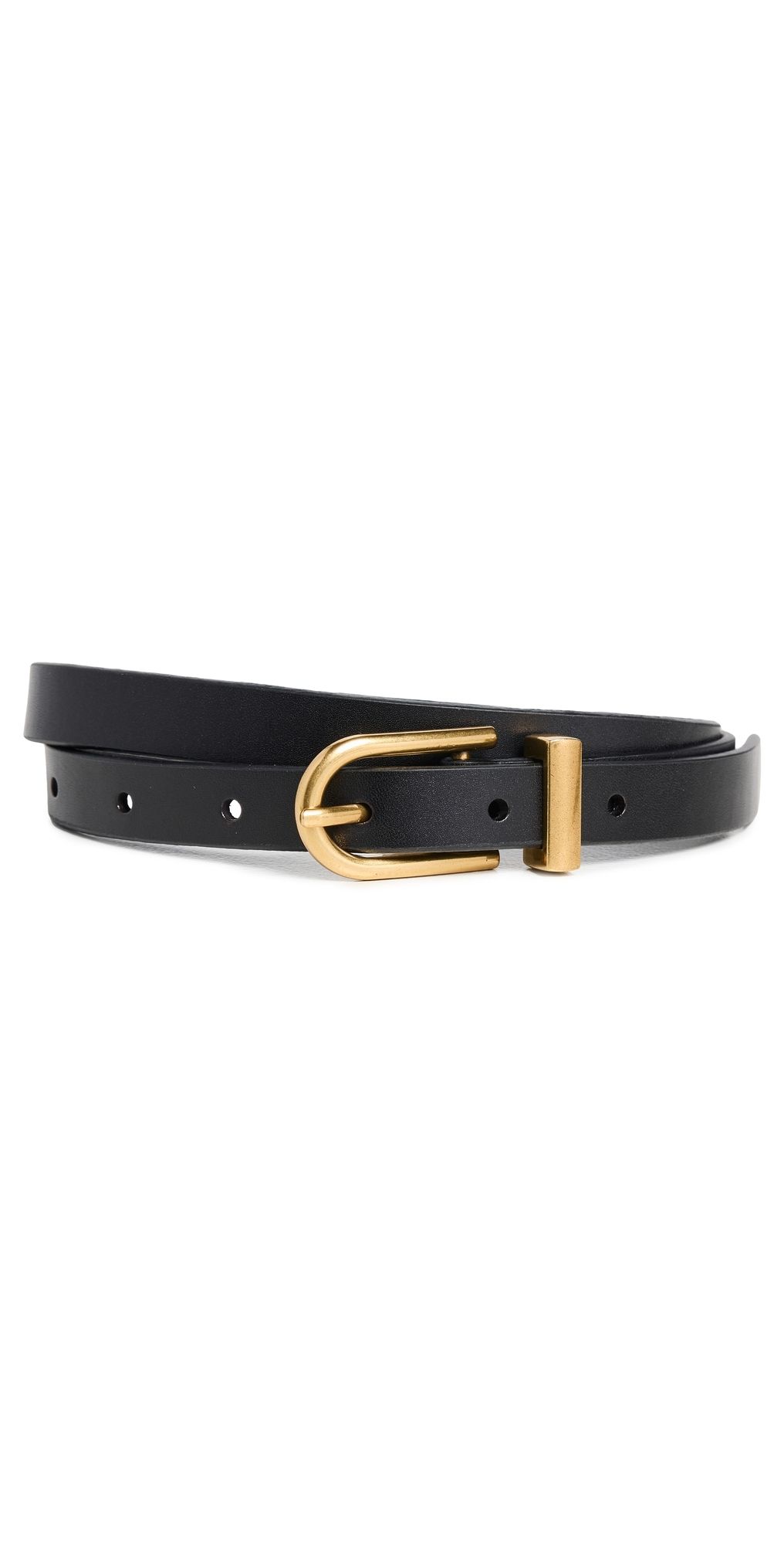 FRAME Petite Simple Art Deco Belt Black XS