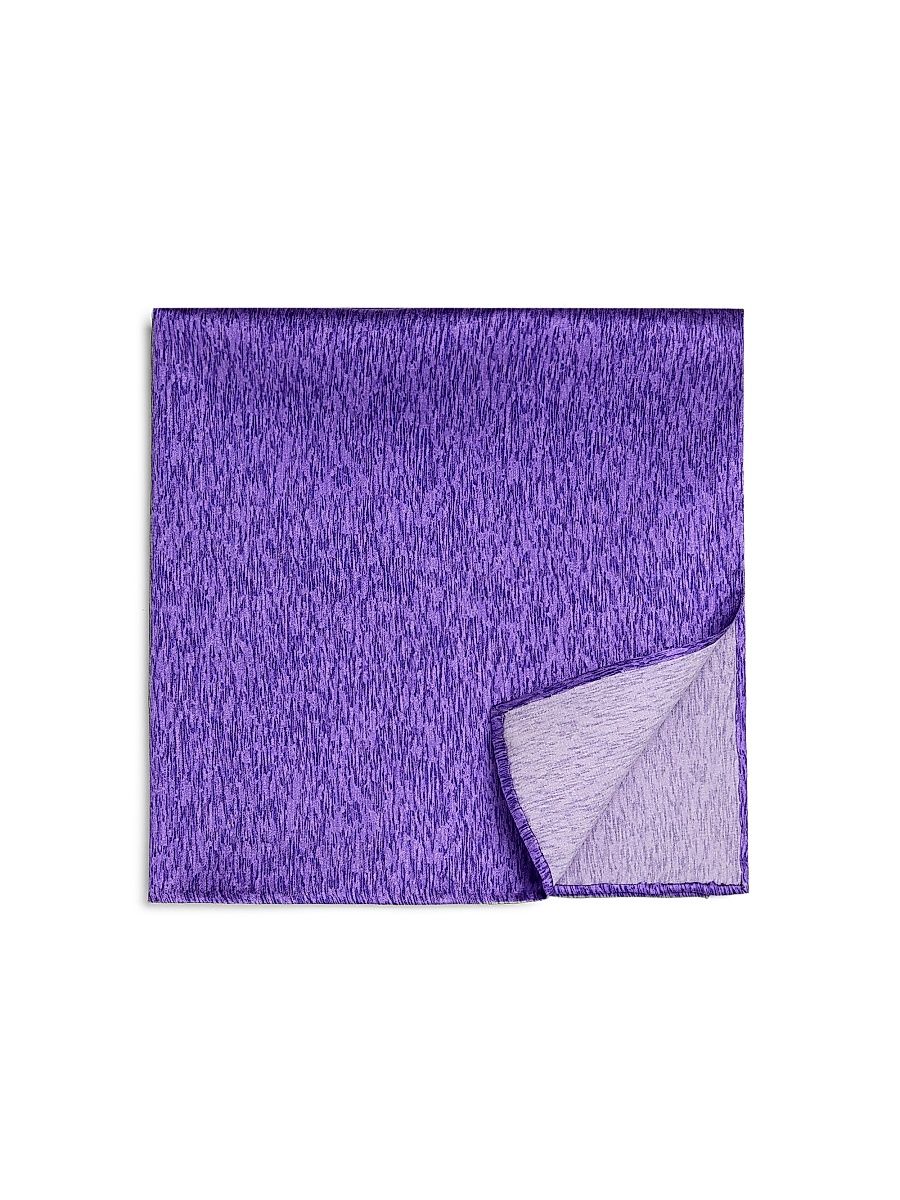 Men's Space-Dyed Pocket Square - Violet