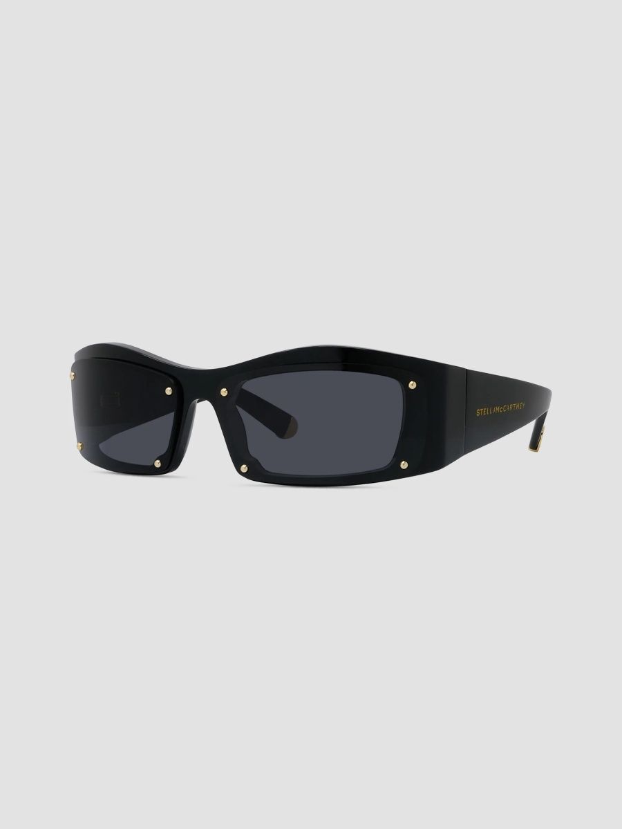 Stella McCartney Women's Medallion 67MM Geometric Sunglasses - Black