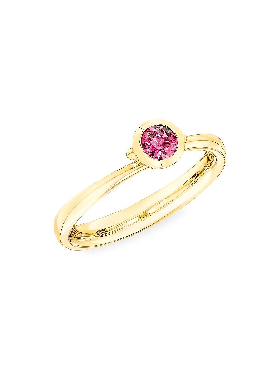 Women's Bouton 18K Yellow Gold & Pink Spinel Ring - Yellow Gold - Size 6