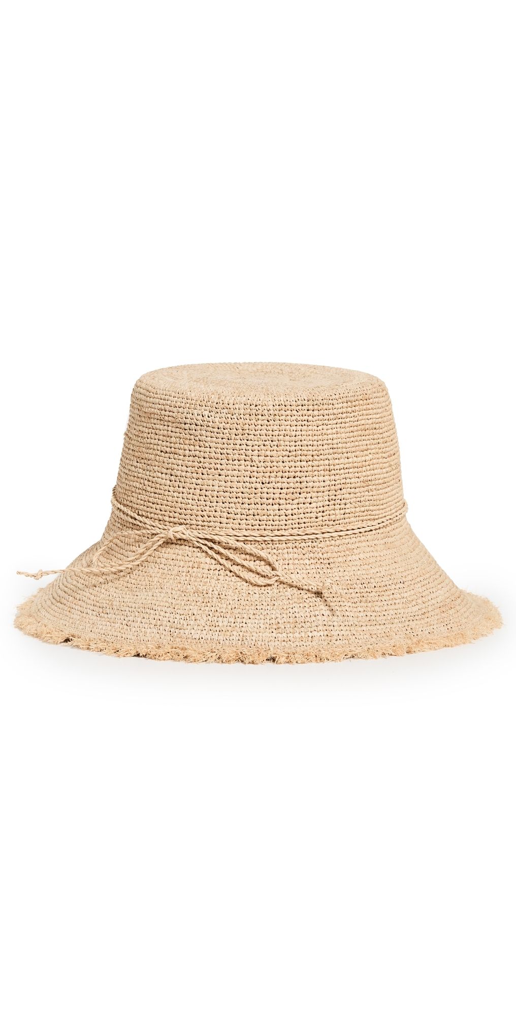 Hat Attack Packable Raffia Bucket Hat Natural One Size