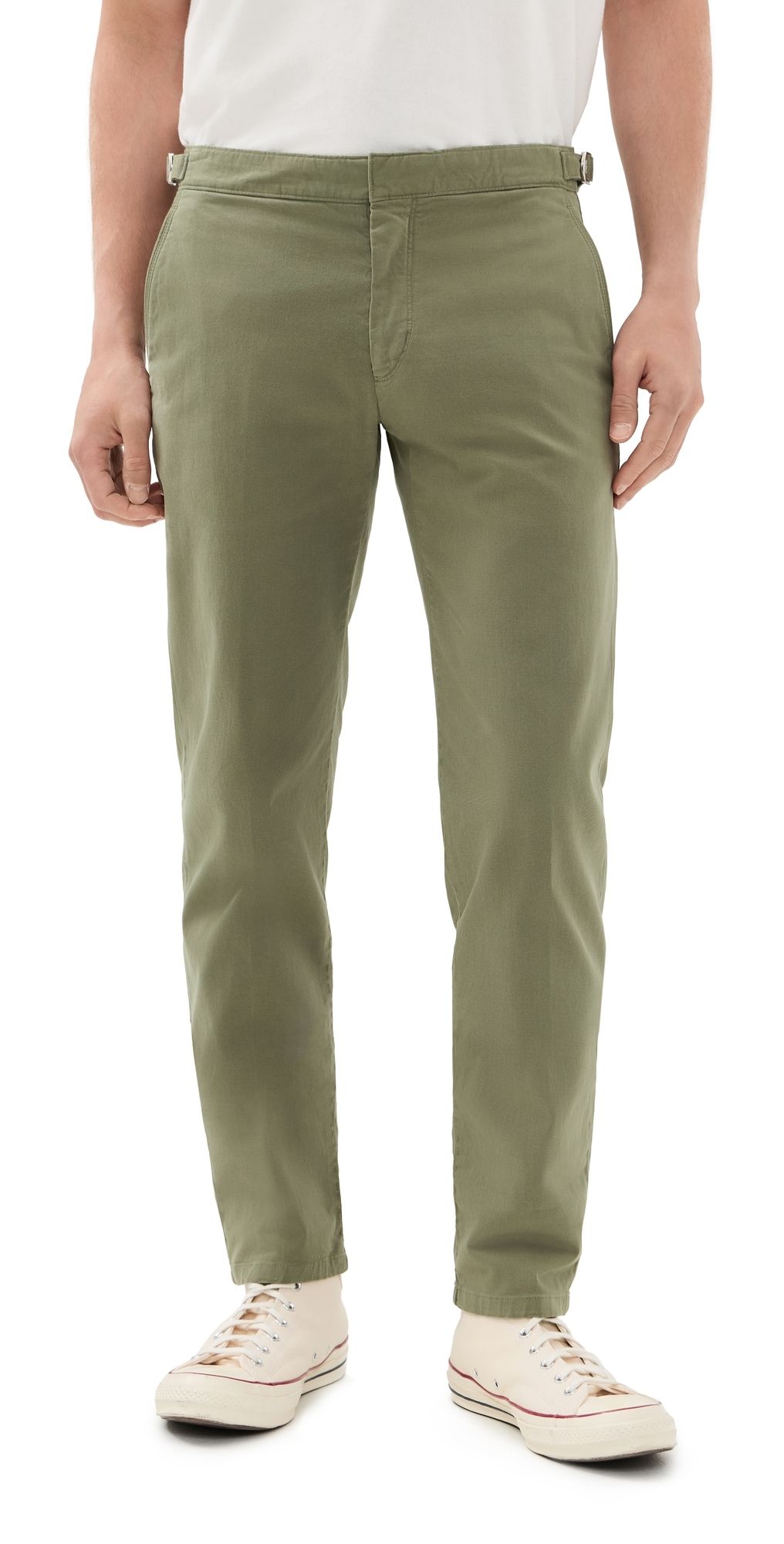 Orlebar Brown Fallon Stretch Cotton Pants Herbal Green 28