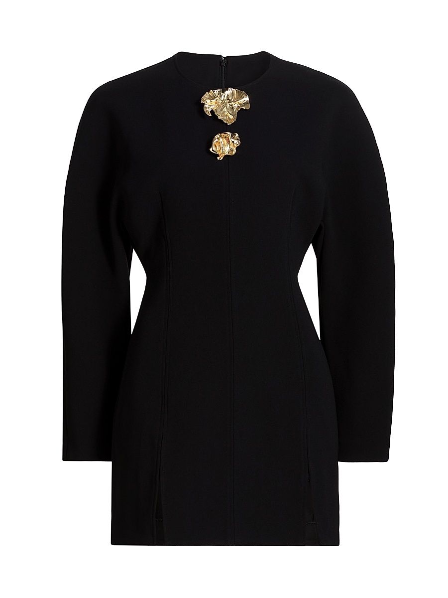 Women's Brotton Floral-Detail Minidress - Black - Size 10