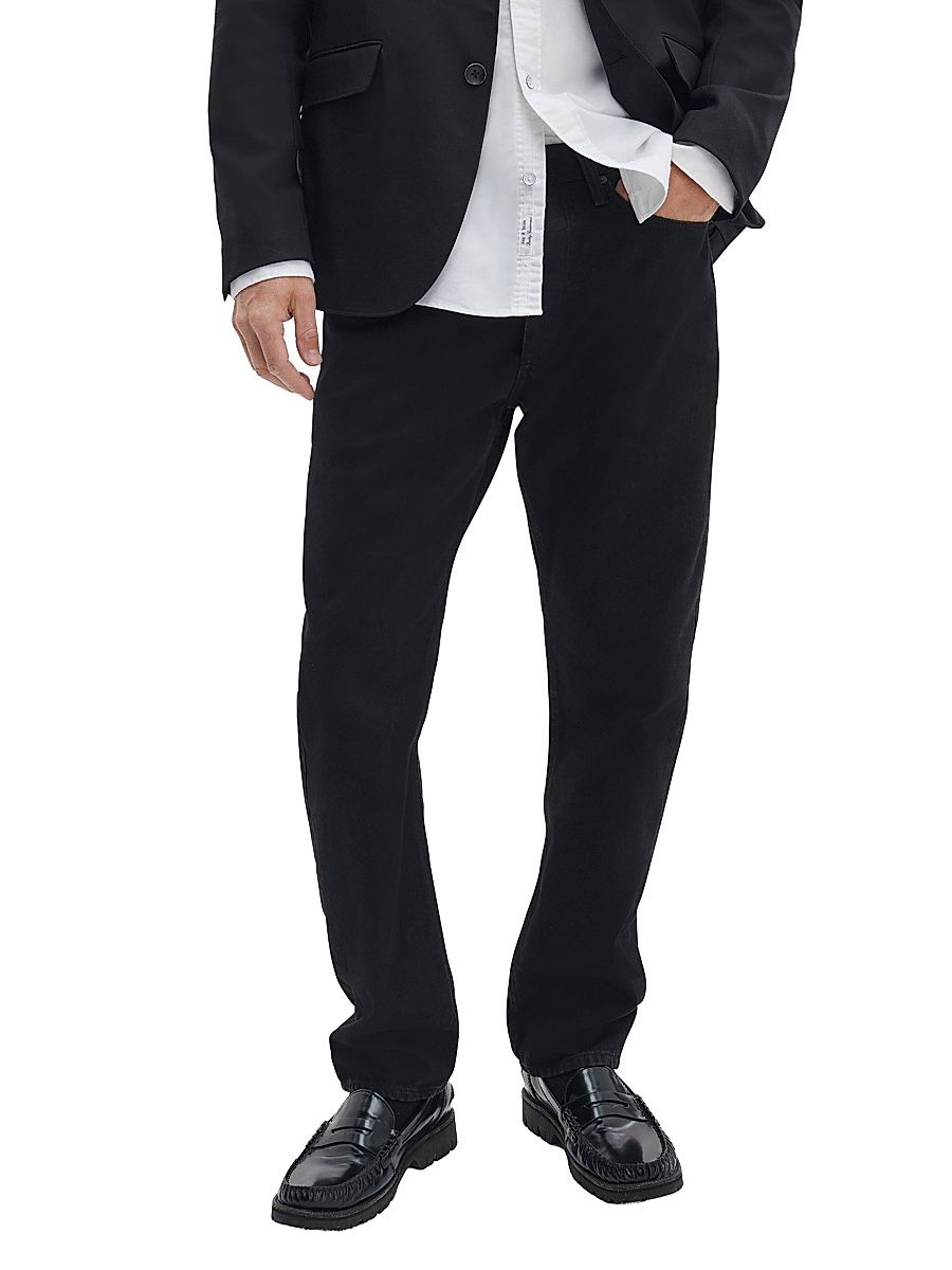 Men's Fit-4 Authentic Stretch Straight-Leg Jeans - Black - Size 30