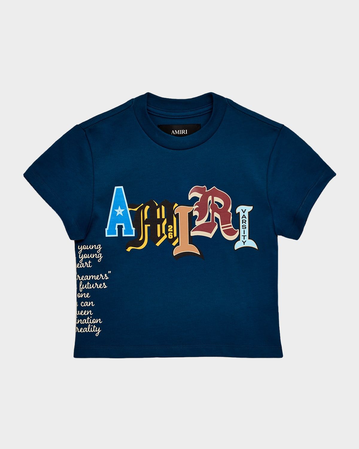 Kid & apos;s Varsity Patch Cotton T-Shirt, Size 4-12
