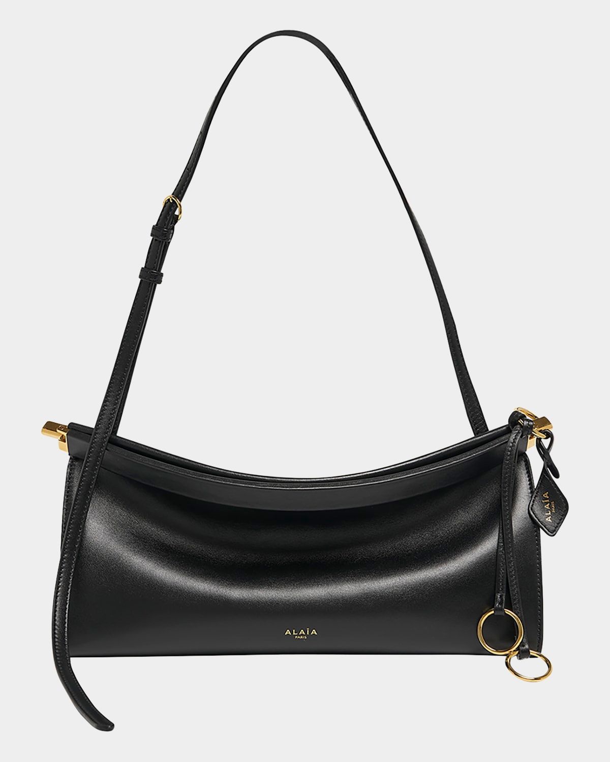Le Click Medium Shoulder Bag in Glossy Leather