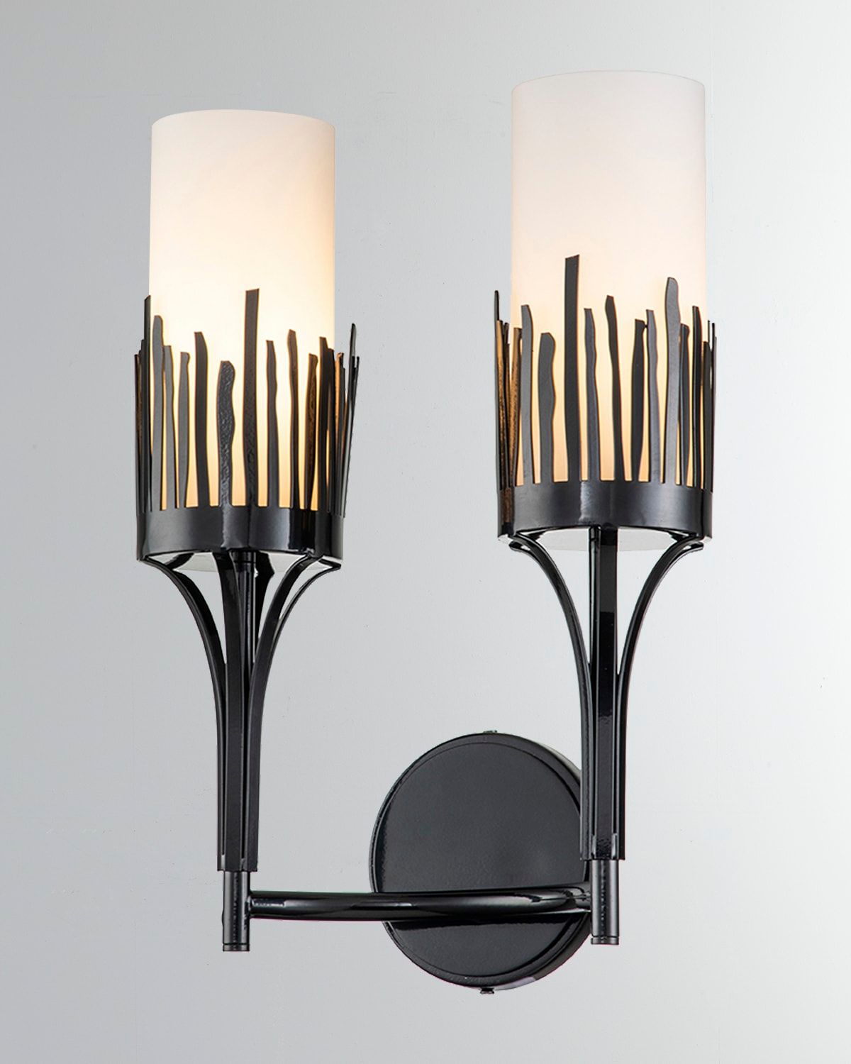 Sawgrass 2-Light Sconce in Black